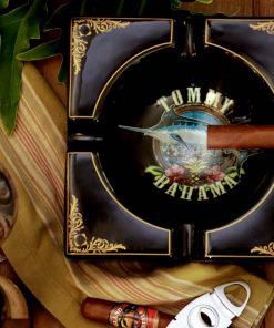 Large Ceramic Cigar Band Ashtray